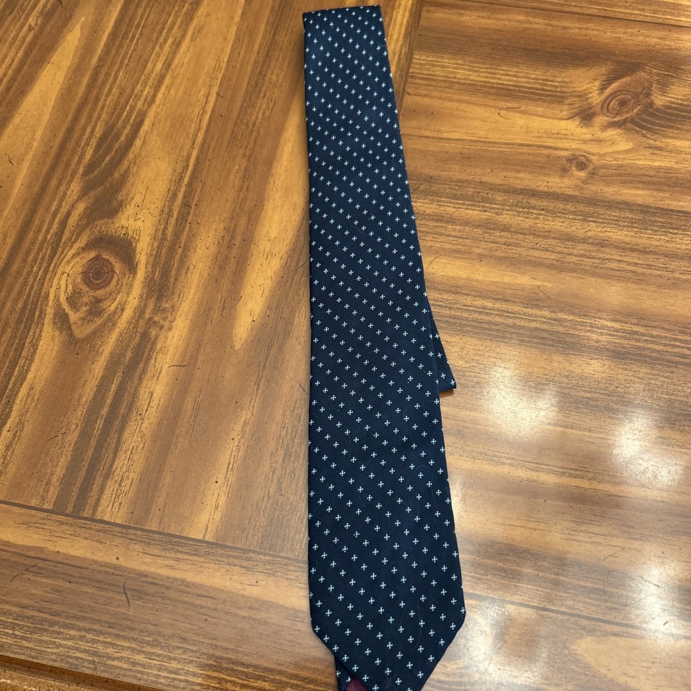 Paris‎ Brand Vintage 90's Navy Slim Necktie